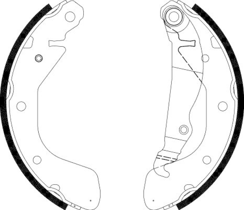 HELLA 8DB 355 002-461 Bremsbackensatz für OPEL