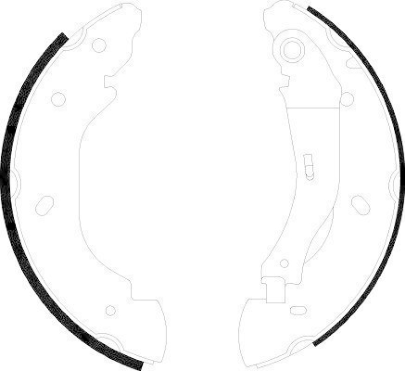 HELLA 8DB 355 002-511 Bremsbackensatz