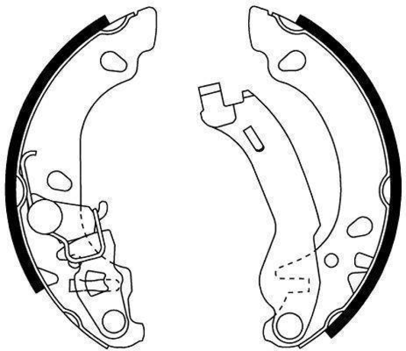 HELLA 8DB 355 002-691 Bremsbackensatz H9640