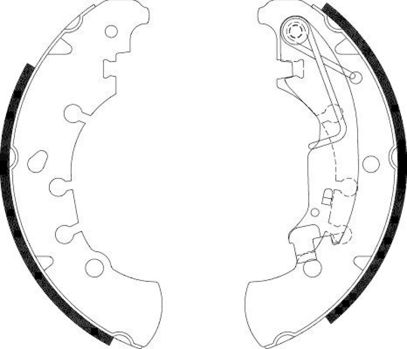 HELLA 8DB 355 002-701 Bremsbackensatz H9645