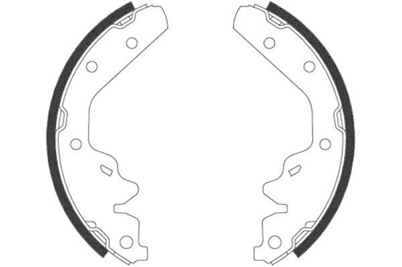 HELLA 8DB 355 002-861 Bremsbackensatz H9780