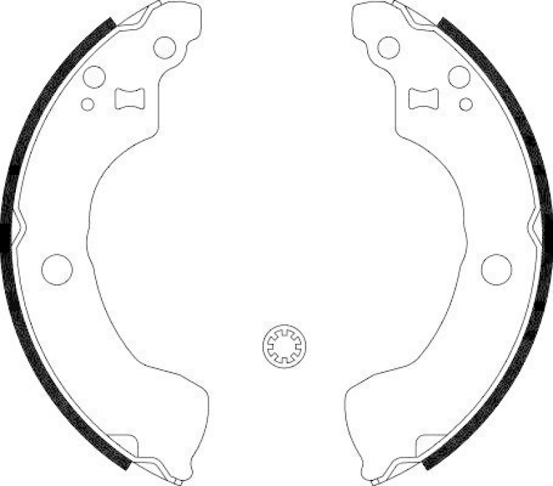 HELLA 8DB 355 002-881 Bremsbackensatz H9810