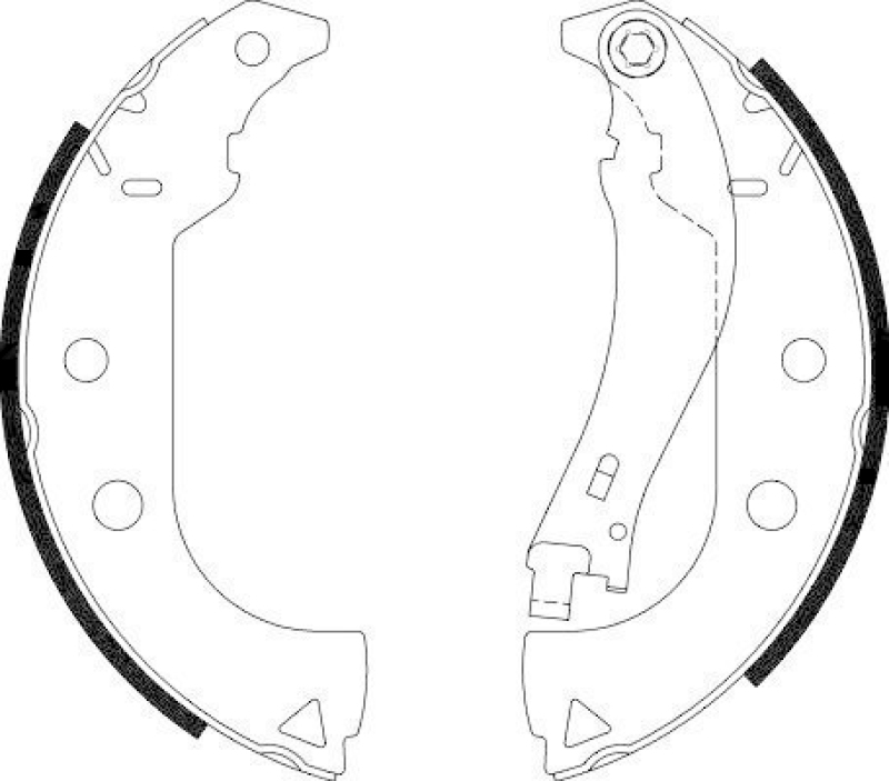 HELLA 8DB 355 002-911 Bremsbackensatz H9825