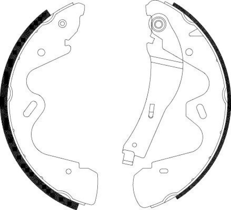 HELLA 8DB 355 002-941 Bremsbackensatz H9845