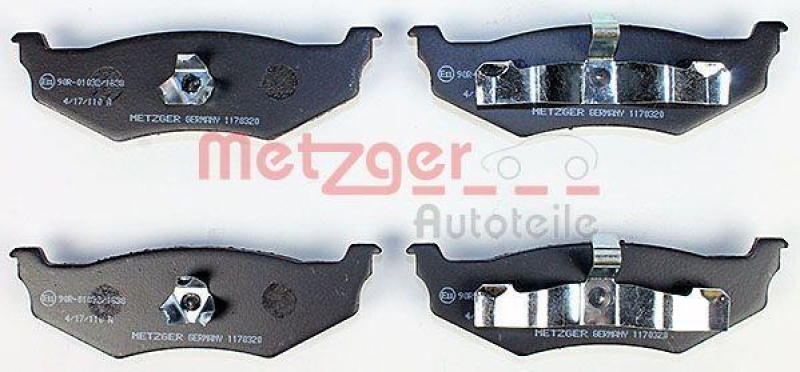 METZGER 1170320 Bremsbelagsatz, Scheibenbremse WVA 23 561