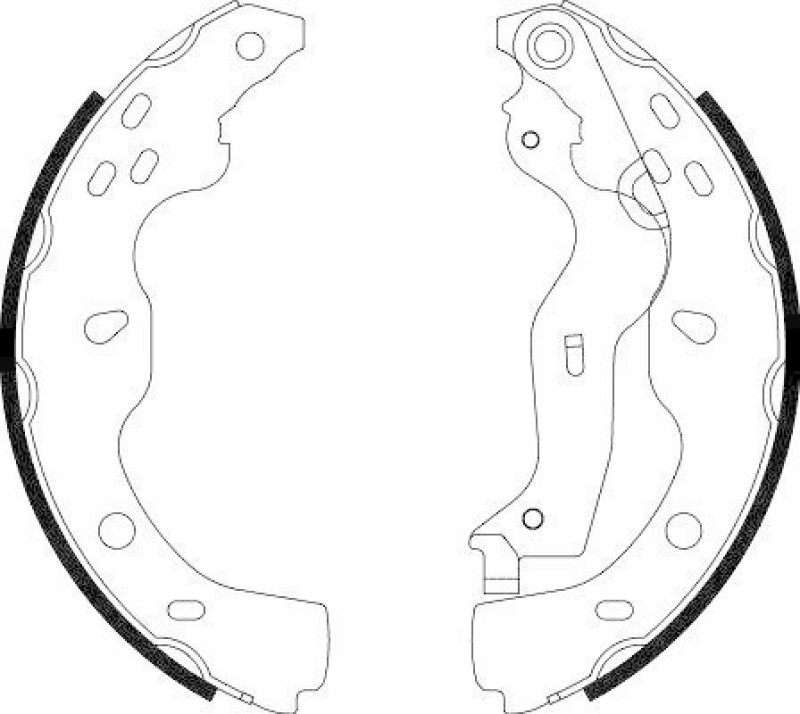 HELLA 8DB 355 003-041 Bremsbackensatz H9965