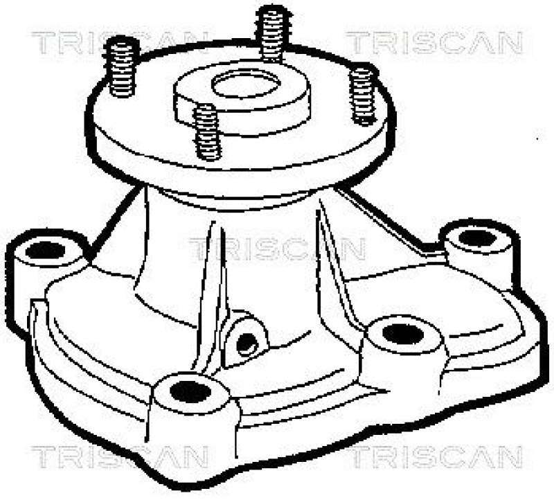 TRISCAN 8600 24004 Wasserpumpe für Opel Corsa D/Td, Kadett 1.