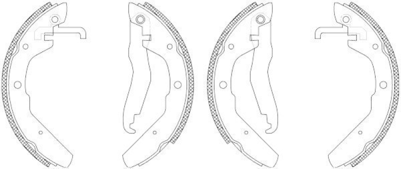 HELLA 8DB 355 003-501 Bremsbackensatz Q1175