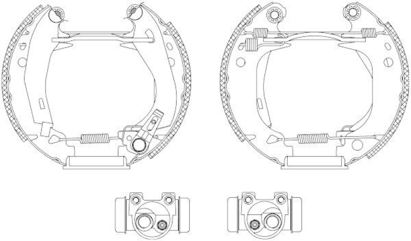 HELLA 8DB 355 003-661 Bremsbackensatz