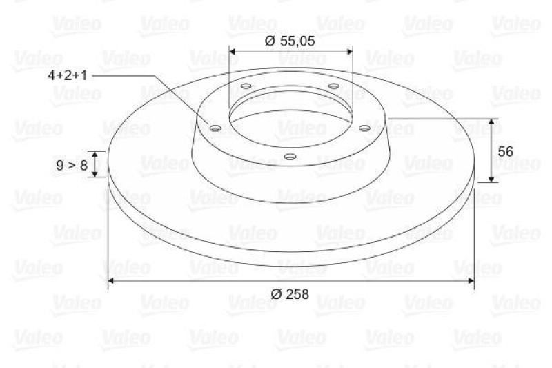 VALEO 186848 Bremsscheibe