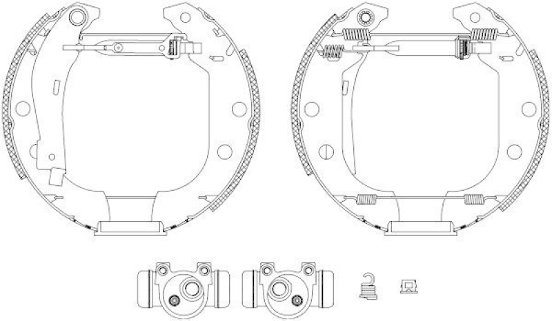 HELLA 8DB 355 003-691 Bremsbackensatz R0175