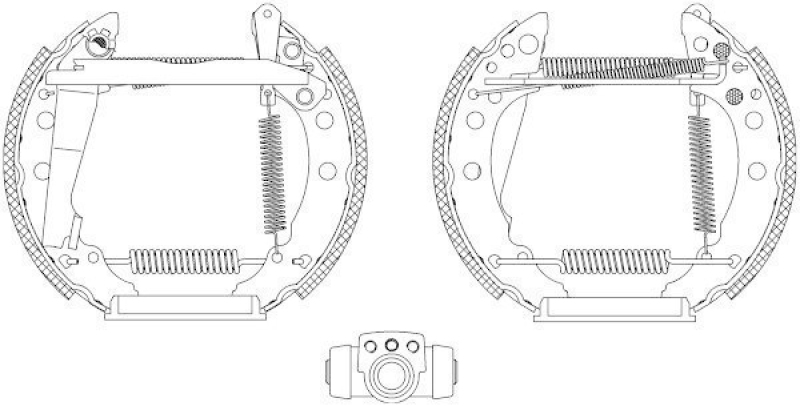 HELLA 8DB 355 003-711 Bremsbackensatz R0230