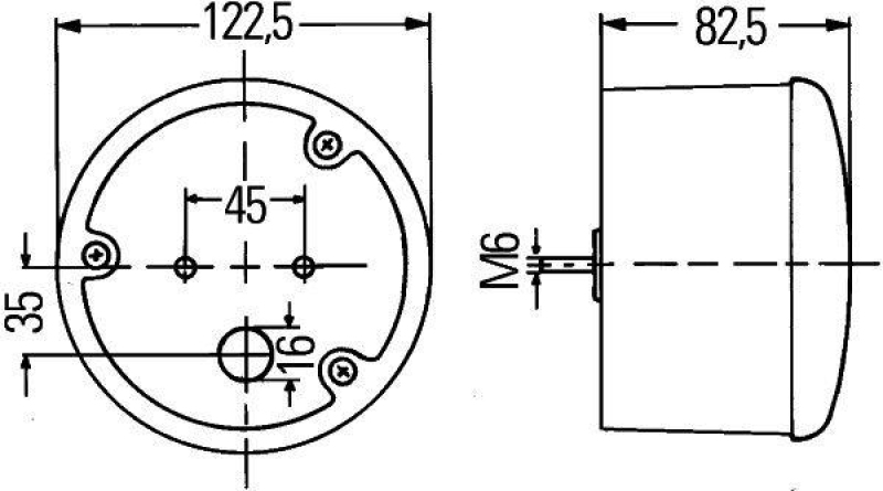 HELLA 2ZR 964 169-177 Rückfahrleuchte 122mm Halogen