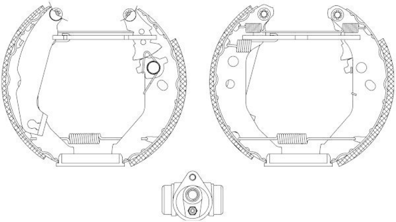 HELLA 8DB 355 003-781 Bremsbackensatz R0305