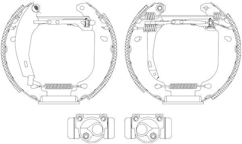 HELLA 8DB 355 003-871 Bremsbackensatz R0375