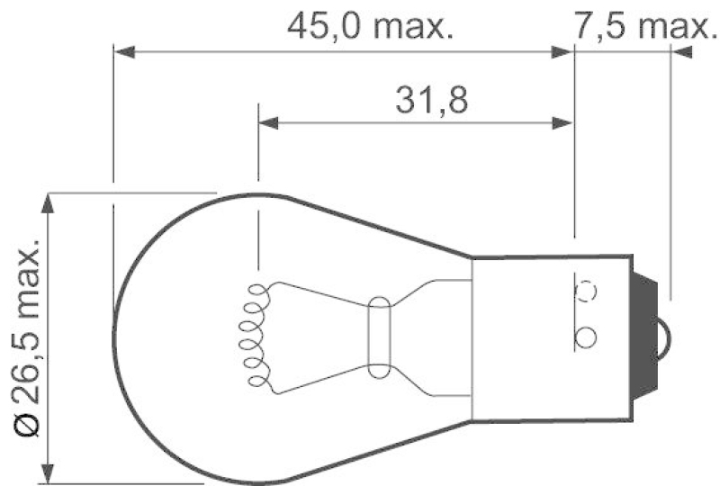 VALEO 032103 PY21W Signallampe Karton x2 ESSENTIAL