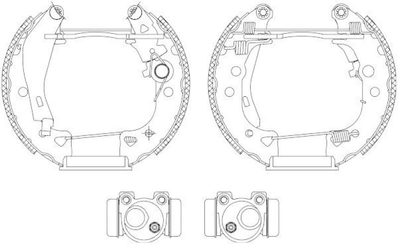 HELLA 8DB 355 003-931 Bremsbackensatz R0410