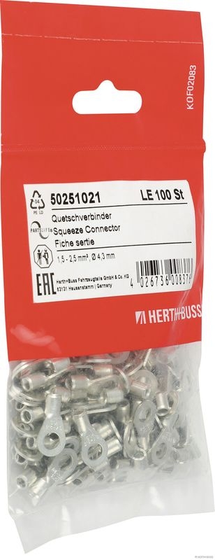 HERTH+BUSS ELPARTS 50251021 Quetschkabelschuh