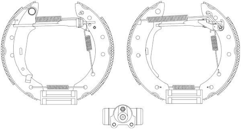 HELLA 8DB 355 003-981 Bremsbackensatz R0440