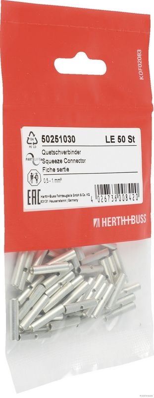 HERTH+BUSS ELPARTS 50251030 Stoßverbinder 0,5-1,0 Qmm