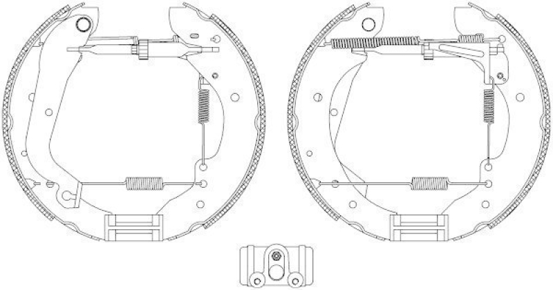 HELLA 8DB 355 003-991 Bremsbackensatz R0450