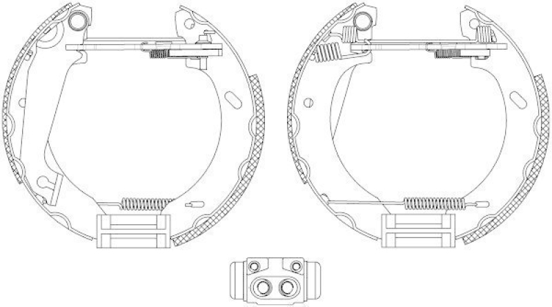 HELLA 8DB 355 004-031 Bremsbackensatz R0515