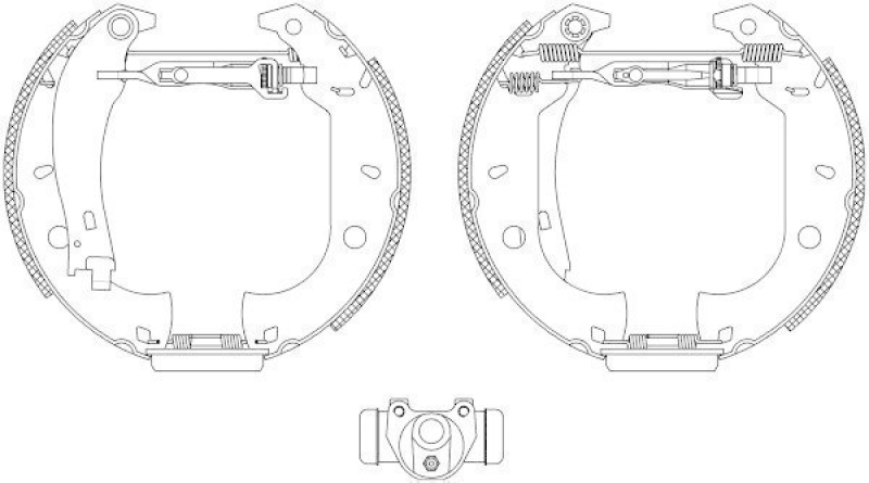 HELLA 8DB 355 004-071 Bremsbackensatz R0545