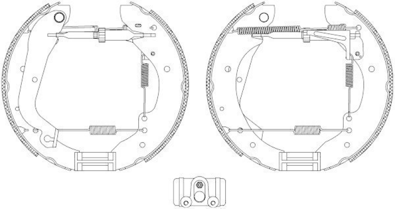 HELLA 8DB 355 004-171 Bremsbackensatz R0595