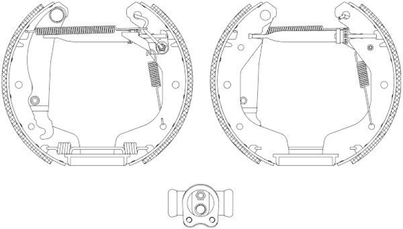 HELLA 8DB 355 004-211 Bremsbackensatz R0620