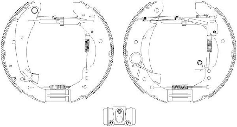 HELLA 8DB 355 004-231 Bremsbackensatz R0635