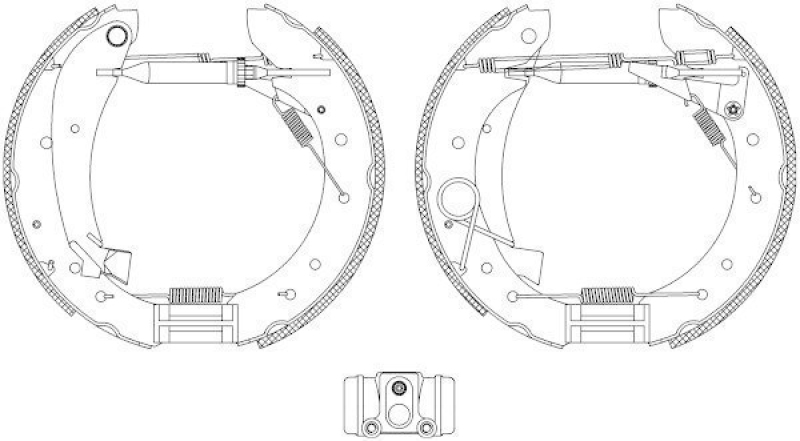 HELLA 8DB 355 004-241 Bremsbackensatz R0640