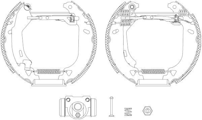 HELLA 8DB 355 004-271 Bremsbackensatz R0655