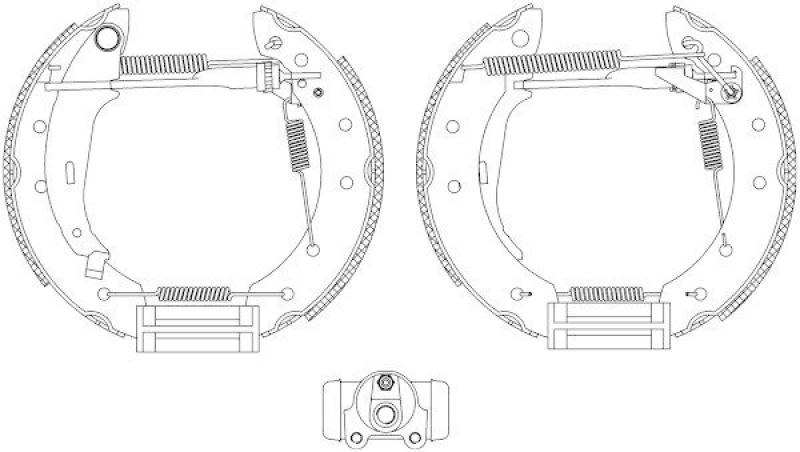 HELLA 8DB 355 004-291 Bremsbackensatz