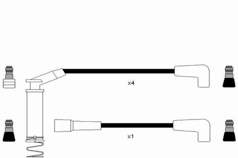 NGK 6990 Zündleitungssatz RC-OP1204 |Zündkabel