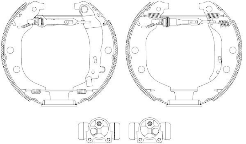 HELLA 8DB 355 004-361 Bremsbackensatz R0705