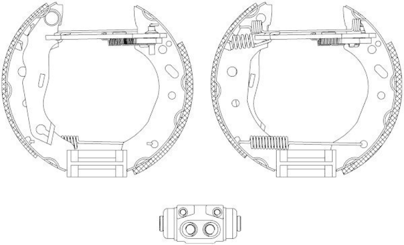 HELLA 8DB 355 004-441 Bremsbackensatz