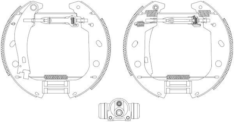 HELLA 8DB 355 004-471 Bremsbackensatz R0805