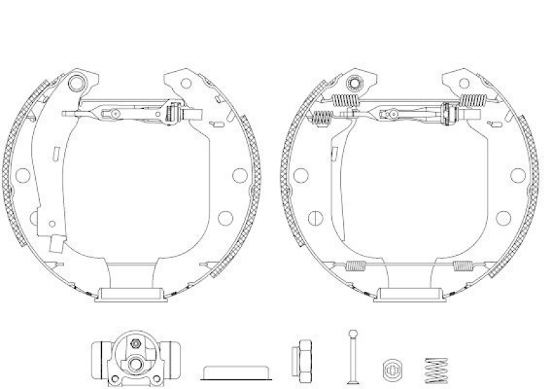 HELLA 8DB 355 004-551 Bremsbackensatz R0905