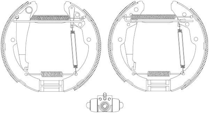 HELLA 8DB 355 004-721 Bremsbackensatz R1090