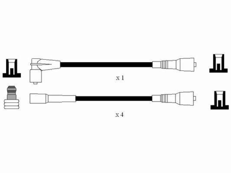 NGK 7080 Zündleitungssatz RC-OP307 |Zündkabel