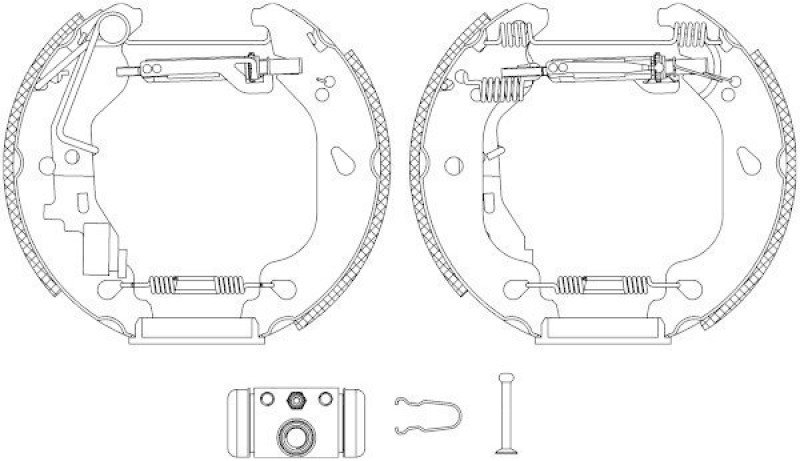 HELLA 8DB 355 004-771 Bremsbackensatz