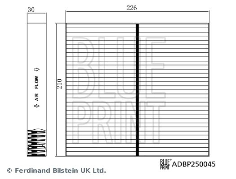 BLUE PRINT ADBP250045 Innenraumfilter für HYUNDAI