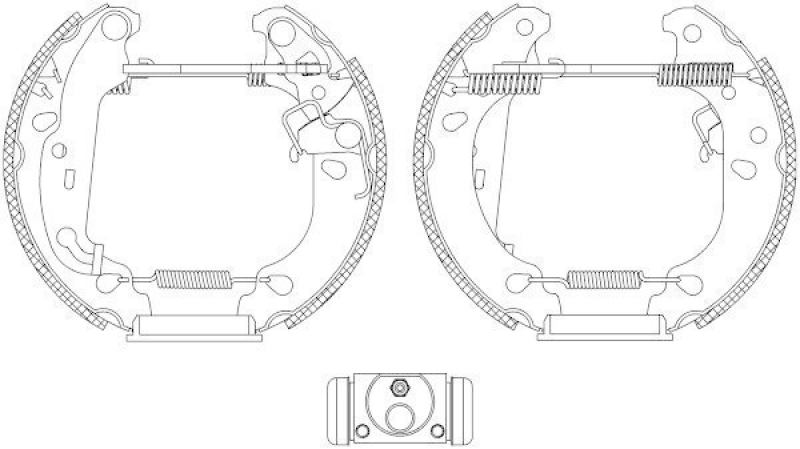 HELLA 8DB 355 004-811 Bremsbackensatz R1170