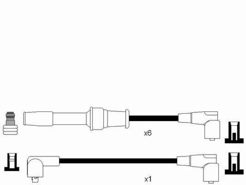 NGK 7111 Zündleitungssatz RC-PG609 |Zündkabel