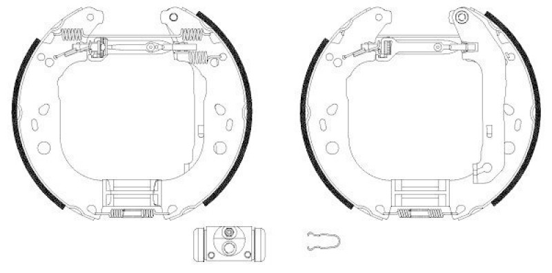 HELLA 8DB 355 004-861 Bremsbackensatz R1195