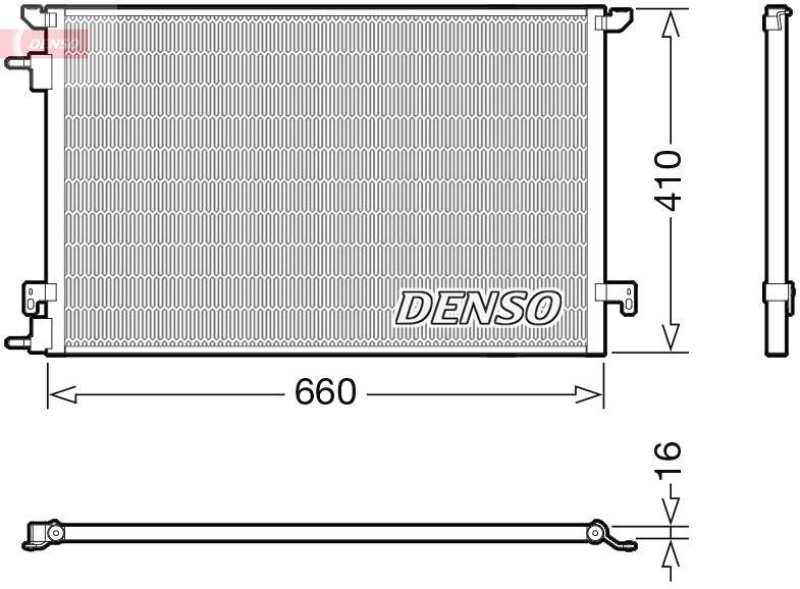 DENSO DCN20045 Kondensator A/C OPEL VECTRA C Estate (Z02) 1.9 CDTI 1.9 (00-08)