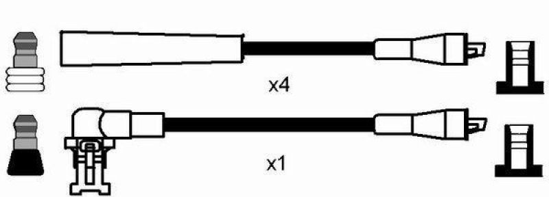 NGK 7153 Zündleitungssatz RC-RN648 |Zündkabel