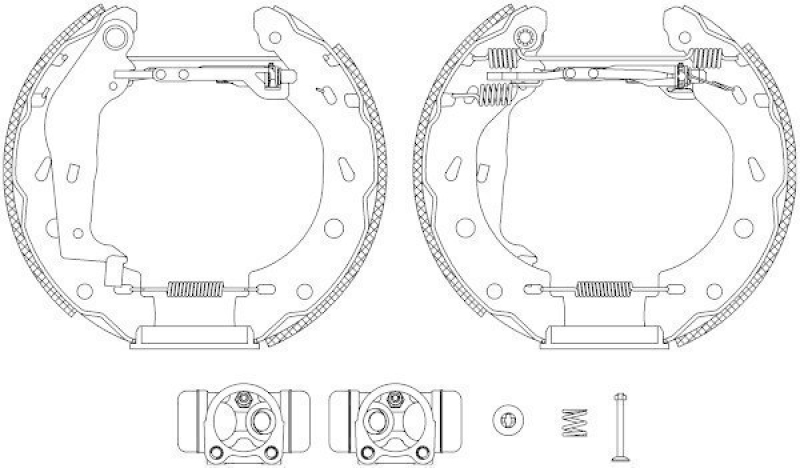 HELLA 8DB 355 004-941 Bremsbackensatz