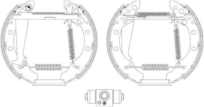 HELLA 8DB 355 004-981 Bremsbackensatz