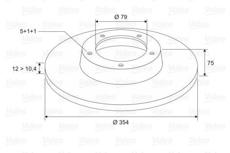 VALEO 197017 Bremsscheibe